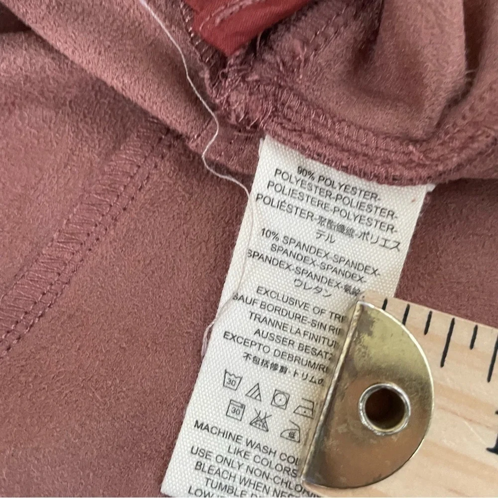 Free People Brown Faux Leather Suede Wrap Mini Skirt Size 0, New with Tags! NWT